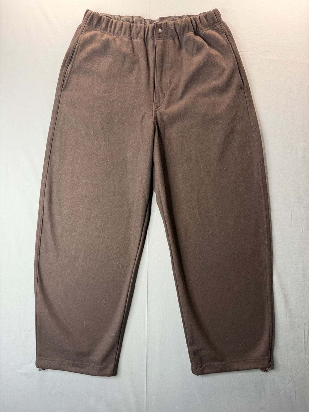 Uniqlo U Brown Fleece Drawstring Baggy Sweatpants